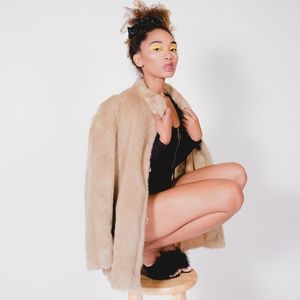 Vintage Burlesque Fur Coat